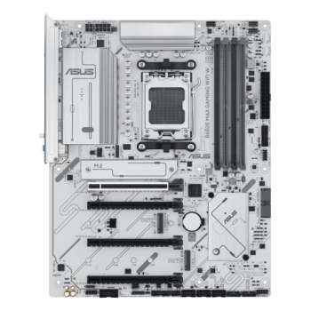 ASUS B650E MAX GAMING WIFI W ATX, Socket AM5, чипсет AMD B650E, 4xDDR5, PCI-E 5.0, PCI-E 4.0, 3xM.2, Type-C,сеть: 2.5 Гбит/с, Wi-Fi, Bluetooth, HDMI, DisplayPort