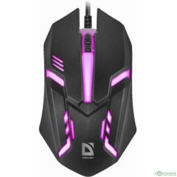 Defender Cyber MB-560L [52560] {Проводная оптическая мышь, 7 цветов, 3 кнопки,1200dpi, черный}