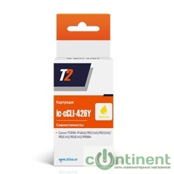 T2 CLI-426Y Картридж (IC-C(C)LI-426-Y) для  Canon Pixma iP4840/iP4940/MG5140/MG5240 желтый с чипом