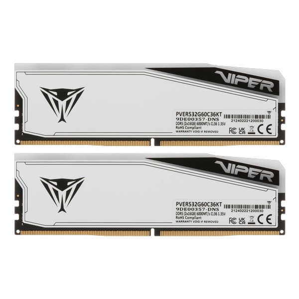 Модуль памяти DDR5 32Gb (2x16Gb) 6000MHz Patriot Viper Elite 5 RGb PVER532G60C36KT