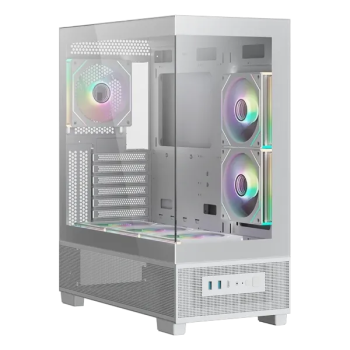 Корпус XASTRA Q500 6ARGB-C10-UC White (Q500-6FM12A-C10-UC-WH)