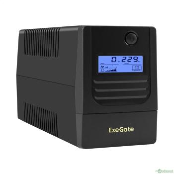 Exegate EX299505RUS ИБП ExeGate Smart LB-1000.LCD.AVR.4C13.USB (1000VA/650W, LCD, AVR, 4*C13, USB, батарея 12V 9Ah, Black)