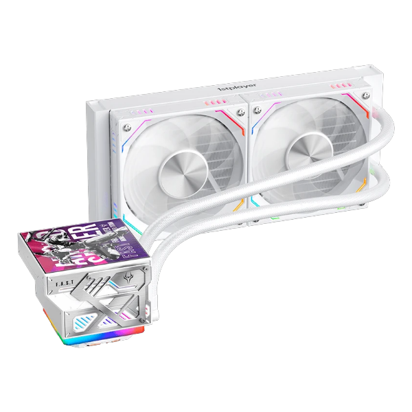 СЖО 1STPLAYER F.A.S.T. FT-240 White, TDP 250 Вт, ЖК дисплей, 2x120mm