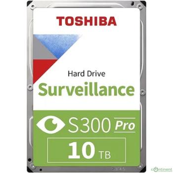 10TB Toshiba Surveillance S300 (HDWT31AUZSVA) {SATA 6.0Gb/s, 7200 rpm, 256Mb buffer, 3.5" для видеонаблюдения}