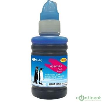 Чернила G&G GG-T6735LC светло-голубой100мл для Epson L800, L805, L810, L850