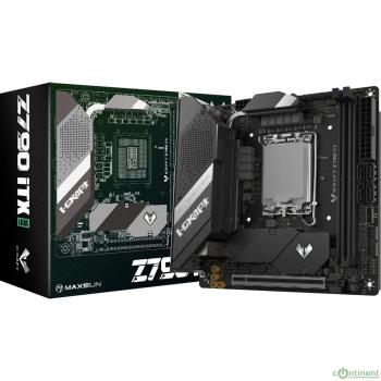 MAXSUN MS-iCraft Z790ITX WIFI V1/V2 (Socket 1700, mini-ITX, 2*DDR5,  HDMI/DP, 4*SATA3, 2*M.2, 1xPCI-E x16 , 4*USB 2.0,  4* USB 3.2 Gen1, 1* Type-C, LAN 1*2.5G, Bluetooth, Wi-Fi 802.11ax, RTL)