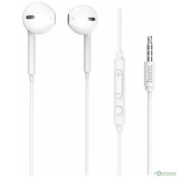 HOCO M55/ Наушники + микрофон/ Кнопка ответа/ 1.2м/ 3.5 mm jack/ White