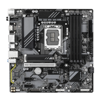 Gigabyte B760M DS3H WIFI6E GEN5 mATX, сокет LGA 1700, чипсет Intel B760, 4xDDR5, PCI-E 5.0, 2xM.2, Type-C,сеть: 2.5 Гбит/с, Wi-Fi, Bluetooth, HDMI, 2xDisplayPort