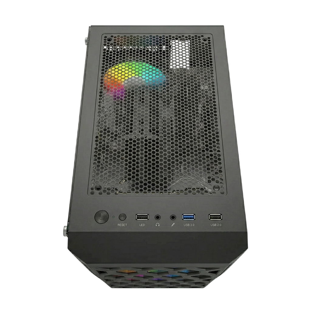 Корпус Powercase T3B, чёрный, mATX, Mini-Tower