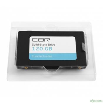 CBR SSD-120GB-2.5-ST21, Внутренний SSD-накопитель, серия "Standard", 120 GB, 2.5", SATA III 6 Gbit/s, Phison PS3111-S11, 3D TLC NAND, R/W speed up to 550/420 MB/s, TBW (TB) 100
