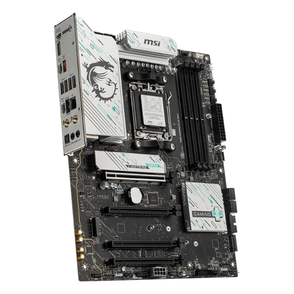 MSI B850 GAMING PLUS WIFI ATX, Socket AM5, чипсет AMD B850, 4xDDR5, PCI-E 5.0, PCI-E 4.0, 3xM.2, Type-C,сеть: 5 Гбит/с, Wi-Fi, Bluetooth, DisplayPort