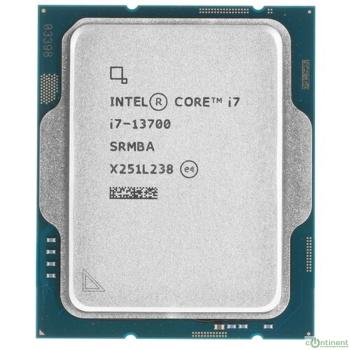 CPU Intel Core i7-13700 OEM {S1700, 2100MHz up to 5200MHz/24Mb+30Mb, 16C/24T, Raptor Lake, 10nm, 65-180W, UHD770}
