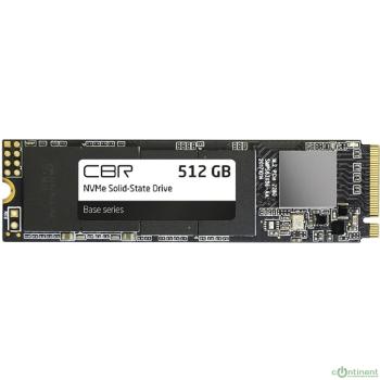 CBR SSD-512GB-M.2-BS24b-AIO-V2, Внутренний SSD-накопитель, 512 GB, M.2 2280, PCIe 3.0 x4, NVMe 1.3, 3D TLC NAND [Сборка AiO] V2