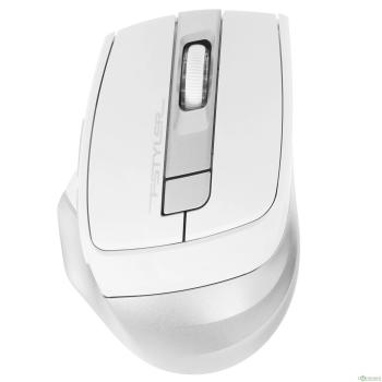 Мышь A4 Fstyler FB35 белый/серый оптическая (2000dpi) беспроводная BT/Radio USB (6but) {1379900}
