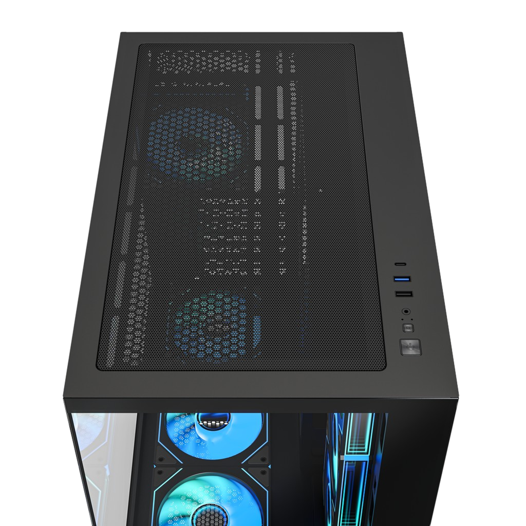Корпус XASTRA QW500 7ARGB-C10-UC Black (QW500-7FM12A-C10-UC)