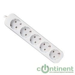 Defender Удлинитель E518 1.8 м, 5 розеток [99229], с заземлением