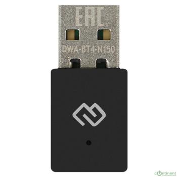Digma DWA-BT4-N150 N150 Net Adapter WiFi + Bluetooth USB 2.0 (ant.int) 1ant. (pack:1pcs)