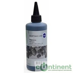 CACTUS Чернила CS-EPT6641-250 черный 250мл для Epson L100/L110/L120/L132/L200/L210/L222/L300/L312/L350/L355/L362/L366/L456/L550/L555/L566/L1300