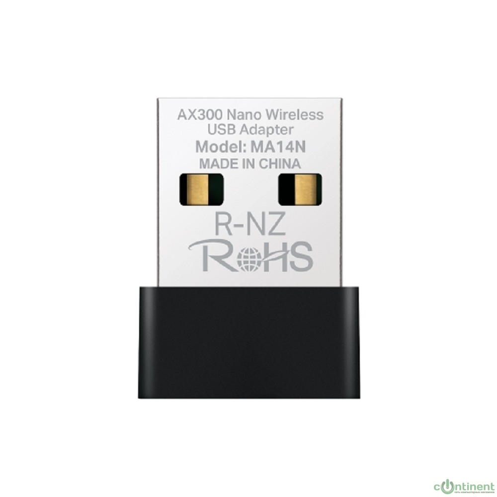 Mercusys MA14N Сверхкомпактный USB-адаптер Wi-Fi AX300 Mercusys MA14N Сверхкомпактный USB-адаптер Wi-Fi AX300
