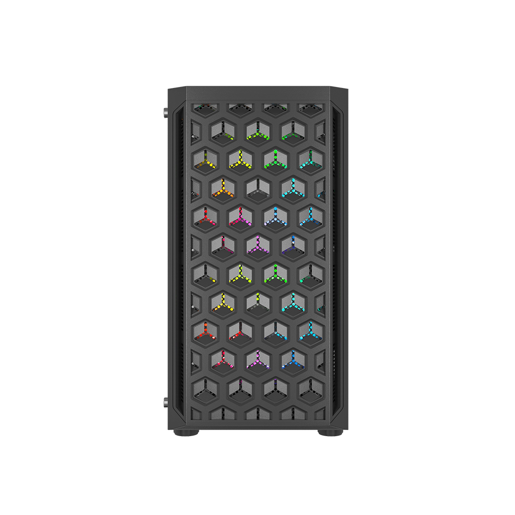 Корпус Powercase T3B, чёрный, mATX, Mini-Tower