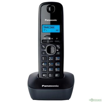 Panasonic KX-TG1611RUH (серый) {АОН, Caller ID,12 мелодий звонка,подсветка дисплея,поиск трубки}