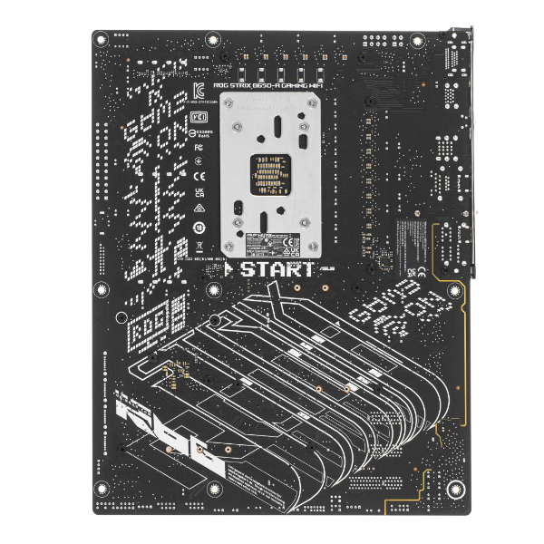 ASUS ROG STRIX B650-A GAMING WIFI ATX, Socket AM5, чипсет AMD B650, 4xDDR5, 2xPCI-E 4.0, 3xM.2, Type-C,сеть: 2.5 Гбит/с, Wi-Fi, Bluetooth, HDMI, DisplayPort, подсветка