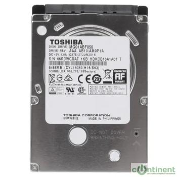 500Gb Toshiba (MQ01ABF050) {Serial ATA III, 5400 rpm, 8Mb buffer, 7mm}