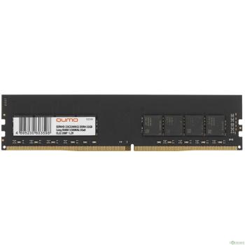 QUMO DDR4 DIMM 8GB QUM4U-8G3200NN22 PC4-25600, 3200MHz OEM 2Gx16 CL22 (4 чипа на плате) 288P 1,2V
