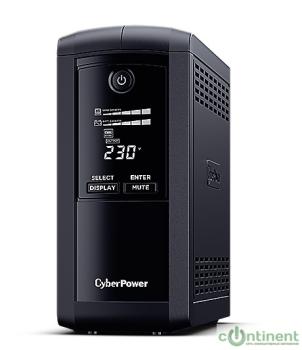 CyberPower VP700EILCD ИБП {Line-Interactive, Tower, 700VA/390W USB/RS-232/RJ11/45  (6 IEC С13)}