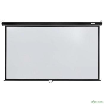 LUMIEN Eco Picture LEP-100130 157х227см (рабочая область 124х221 см) (100") Matte White верх.кайма 30 см, восьмигранный корпус, возможность потолочн./настенного крепления, 16:9, корпус черного цвета