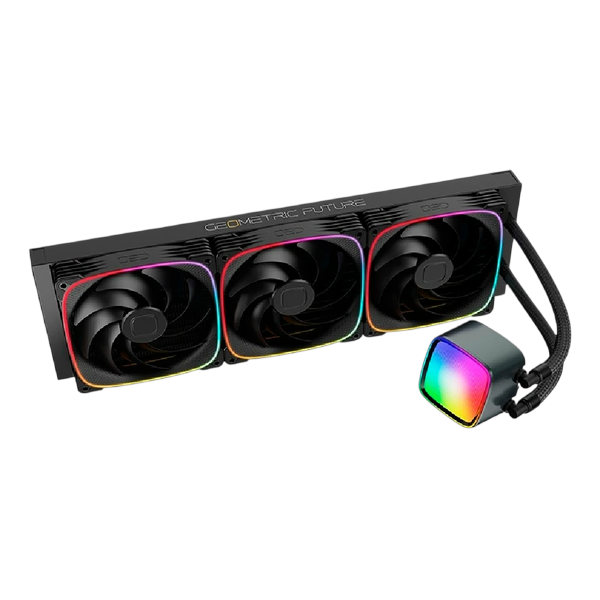 СЖО Geometric Future Eskimo Pro 420 Black, TDP 350 Вт, ARGB, 3x140mm