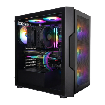 Корпус 1STPLAYER TRILOBITE T7-P Black / ATX / 4x120mm FRGB fans / T7-P-BK-4F1