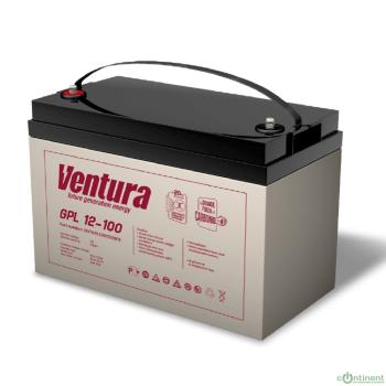 АКБ Ventura GPL 12-100 12V/106Ah {F8, ДхШхВ 331х173х222мм, 30кг, срок службы 12 лет} {Б0006054}