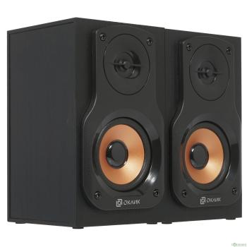 Колонки Oklick OK-162 2.0 черный/темное дерево 8Вт