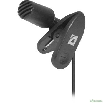 Defender MIC-109 черный, на прищепке, 1,8 м [64109]